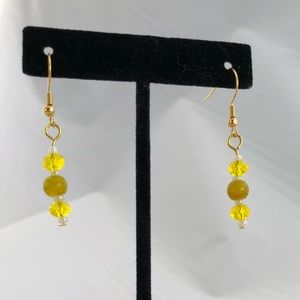 Handmade glass bead earrings